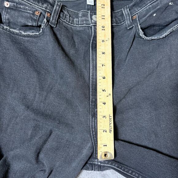 Abercrombie Fitch Jeans Women 8 Black Ankle Straight Ultra High Rise Curve Love - Picture 6 of 11